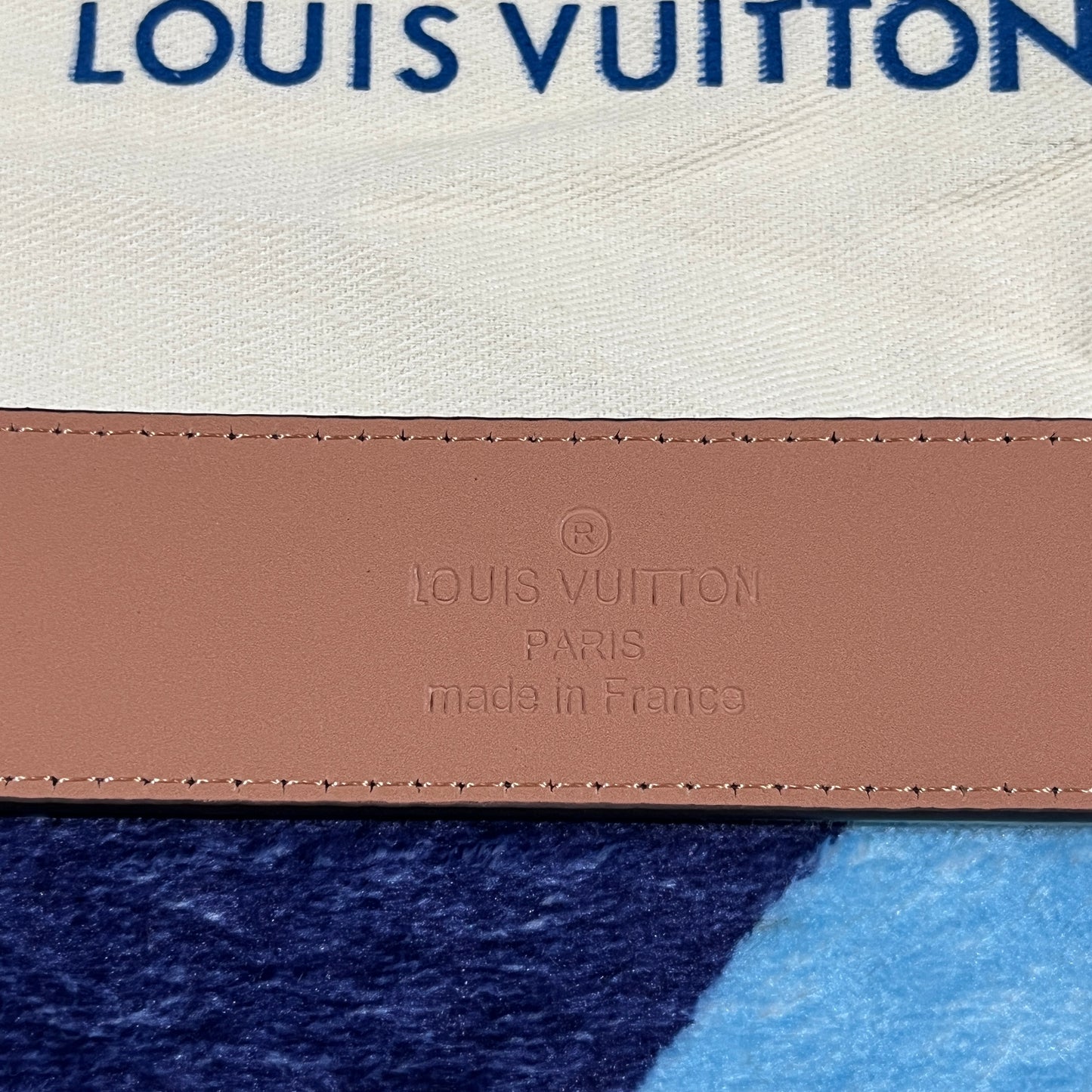 Cinturon LV Monogram Marrón/Negro