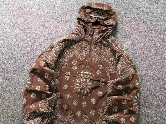 Campera Supreme Reflective Bandana Anorak Marrón