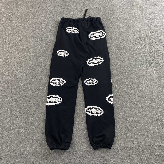 Pantalon Corteiz x Denim Tears Island Wreath Negro