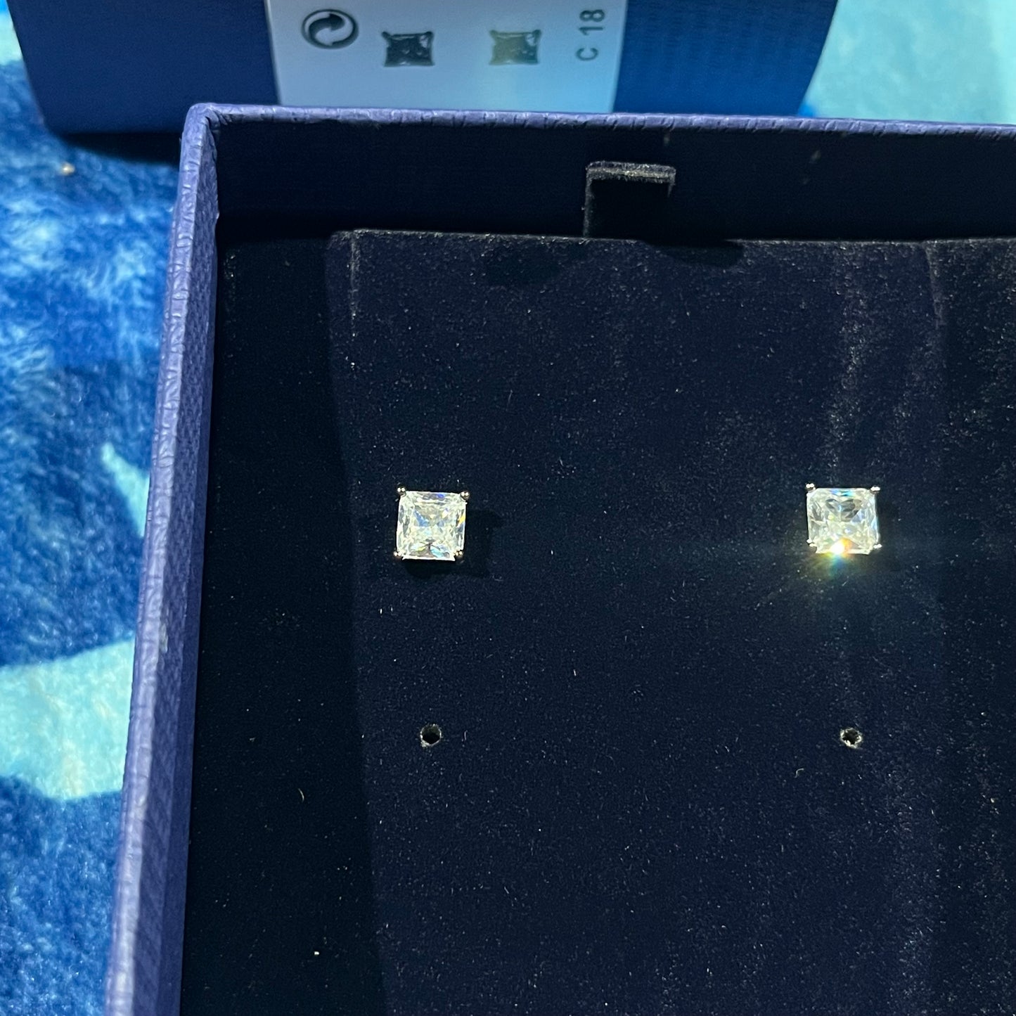 Aros Swarovski Attract Plateado