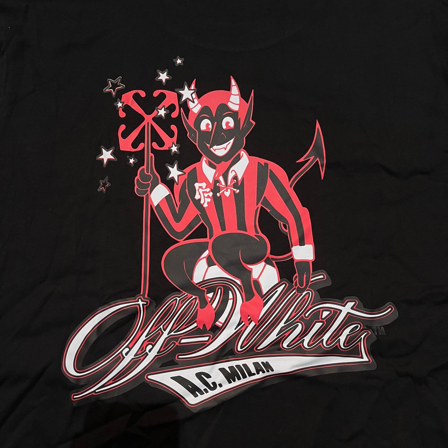 Remera Off White AC MILAN XL