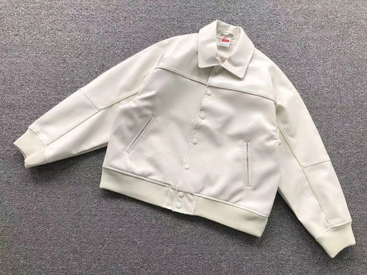Supreme-Nike-Leather-Varsity-Jacket-White-2-Drip Store Argentina