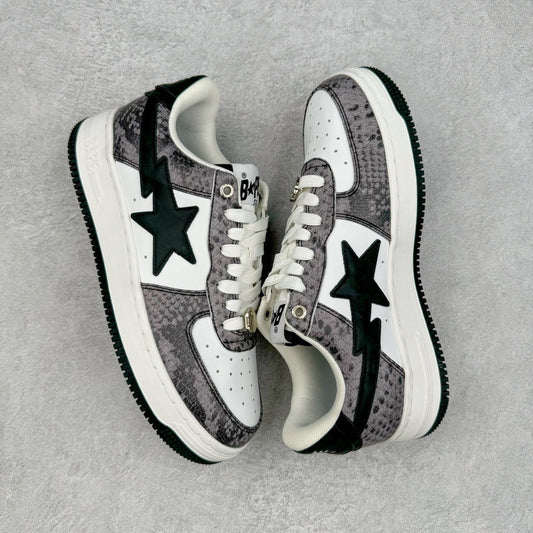 A Bathing Ape Bape Sta Snake Skin Negro