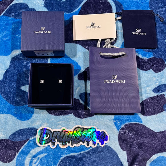 Aros Swarovski Attract Plateado