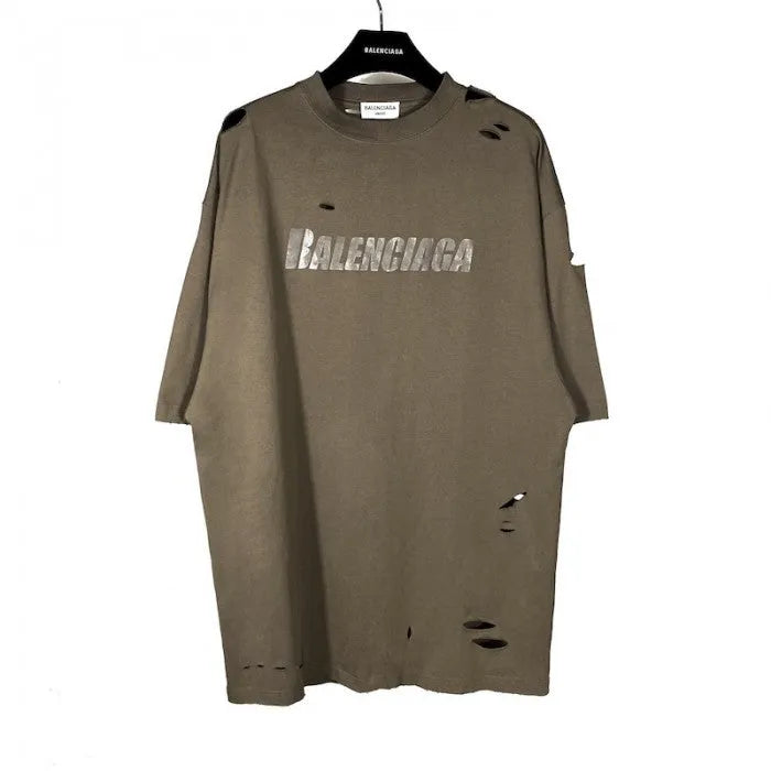 トップス balenciaga destroyed Flatground t-shirt Balenciaga Destroyed Flatground T Shirt – Luxfashionsource