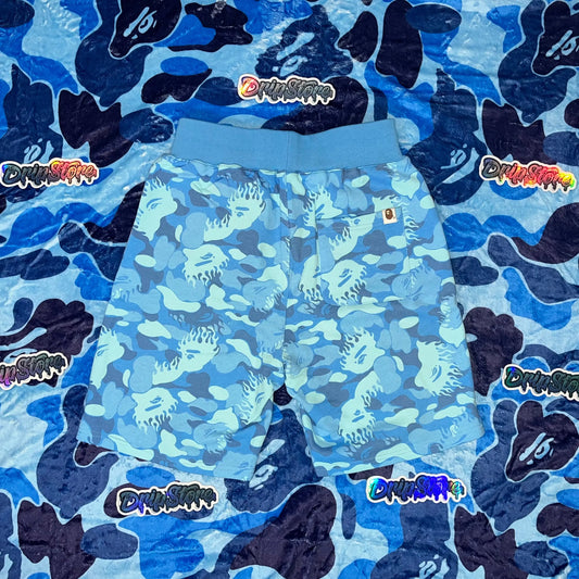bape-fire-camo-sweat-shorts-blue-2-Drip Store Argentina