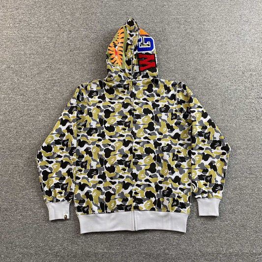 Campera Bape Ginza Separate Shark Full Zip Multicolor