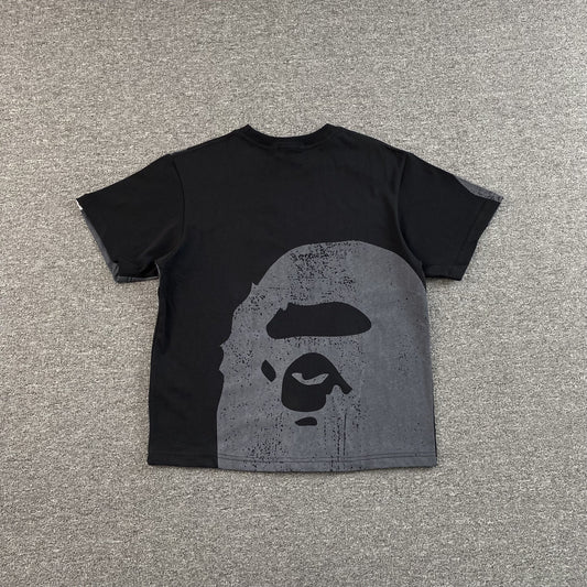 Remera Bape Water Print Ape Head Negra
