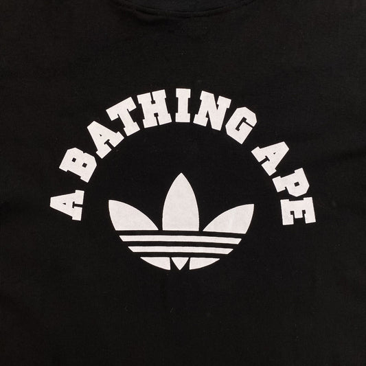 Remera Bape x Adidas Negra