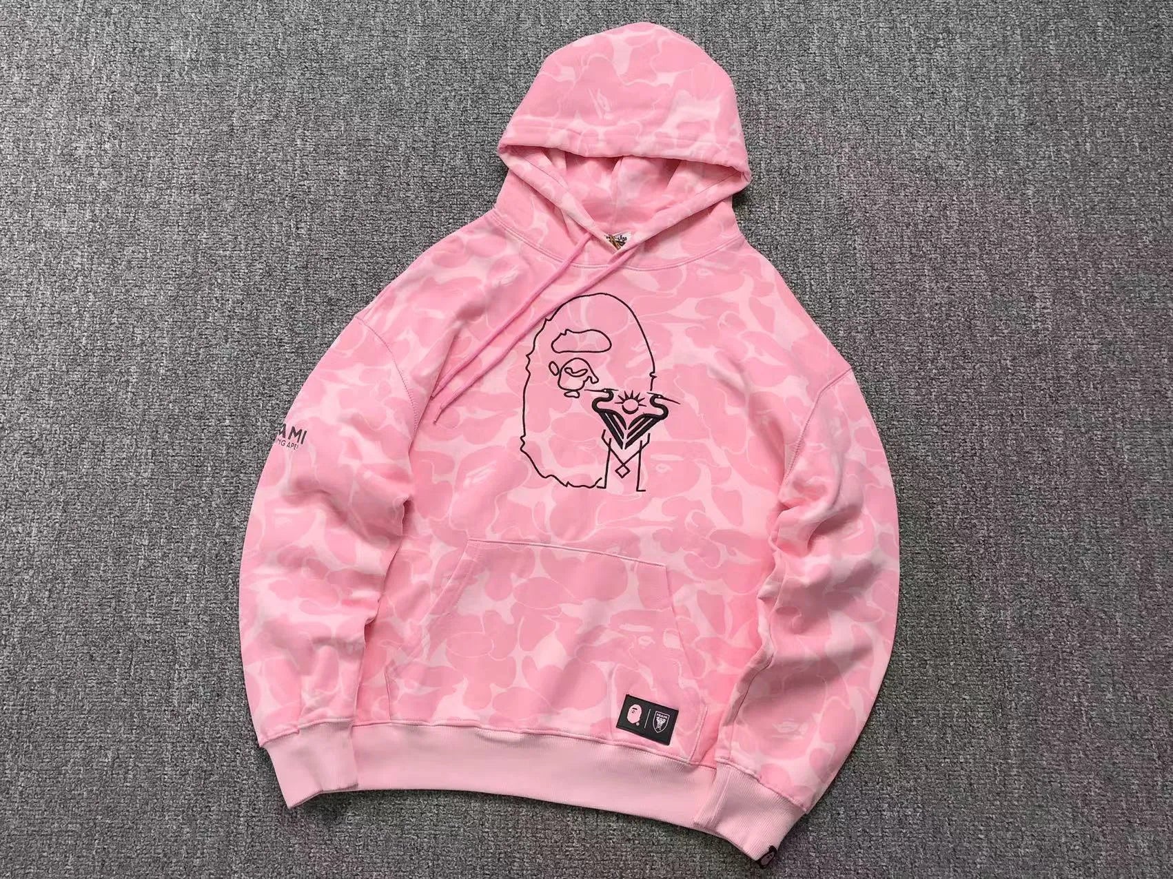 Buzo Bape X Inter Miami Cf Camo Hoodie Rosa - Drip Store Argentina