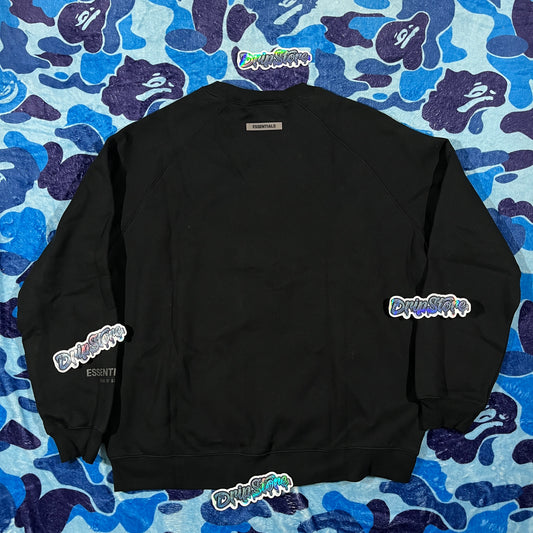 Buzo Essentials Crewneck Negro XL