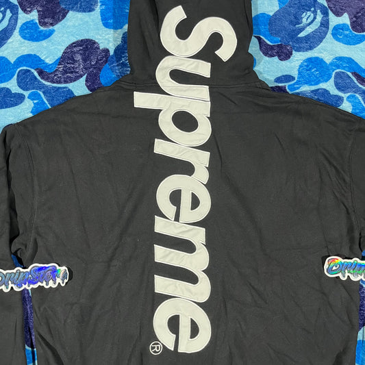 Buzo Supreme Satin Applique Negro XL