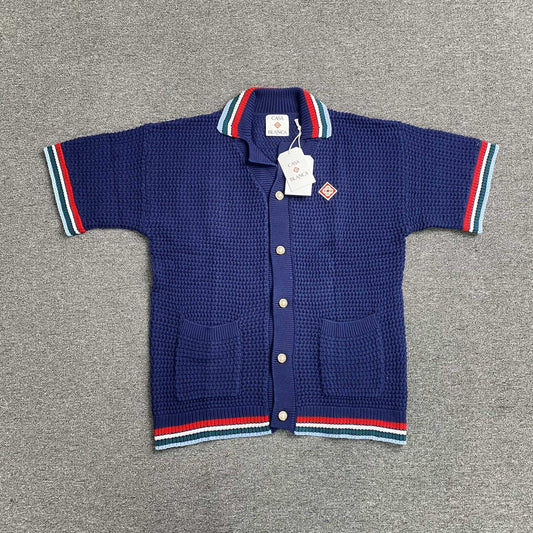 Conjunto Casablanca Crochet Azul Logo