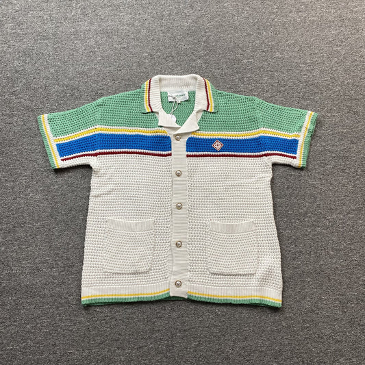 Conjunto Casablanca Crochet Blanco Verde