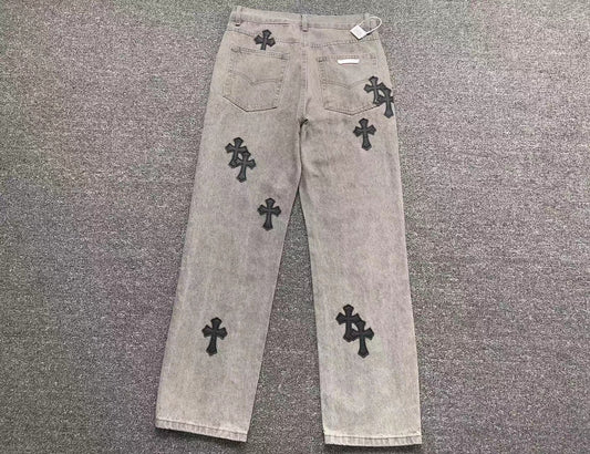 chrome-hearts-cross-patch-jeans-grey-2-Drip Store Argentina