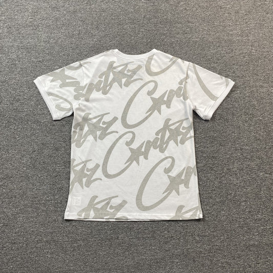 Remera Corteiz Allstarz Allover Blanca