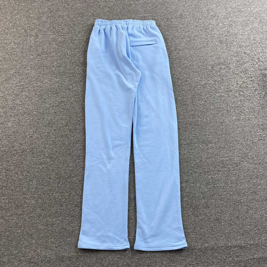 Pantalon Corteiz Island Puff Print Open Hem Celeste