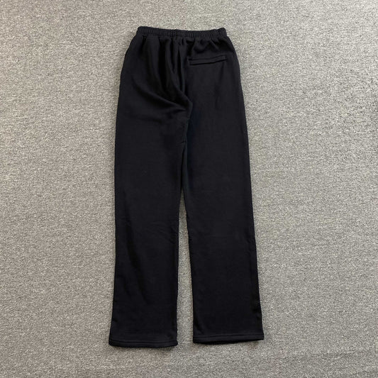 Pantalon Corteiz Island Puff Print Open Hem Negro