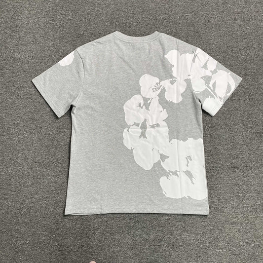 Remera Denim Tears Big Cotton Wreath Gris