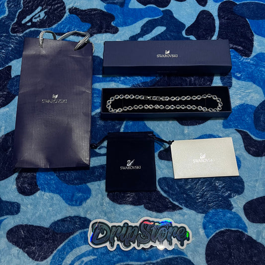 Gargantilla Swarovski Angelic Plateado Azul