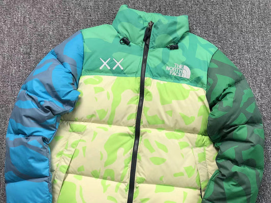 kaws-x-the-north-face-retro-1996-nuptse-jacket-safety-green-2-Drip Store Argentina