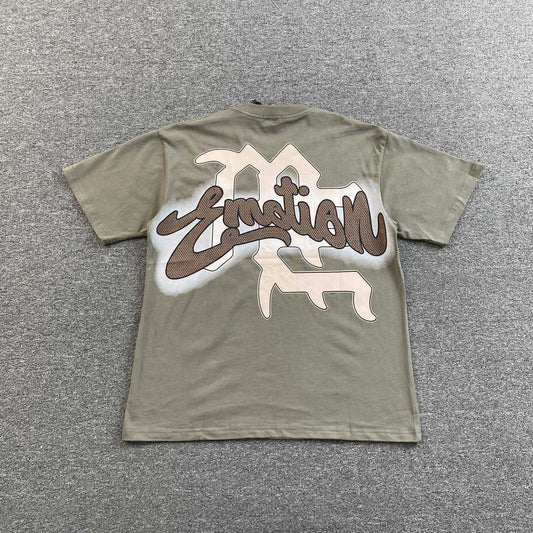 Remera Mixed Emotion Blinded Rhinestone Gris