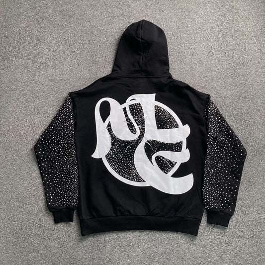 Buzo Mixed Emotion Fallen Angels Rhinestone Negro