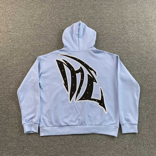 Campera Mixed Emotion Graffiti Celeste