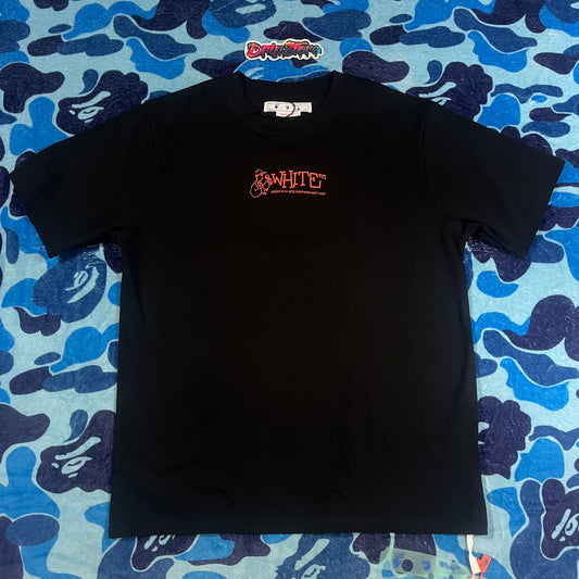 Remera Off White Graffiti Arrow Negra