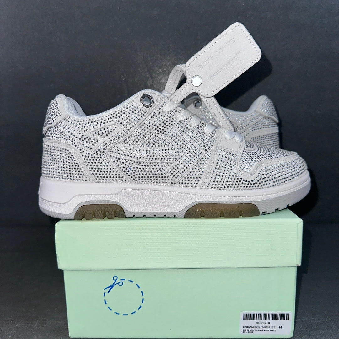 Off White Out Of Office Strass Plateada