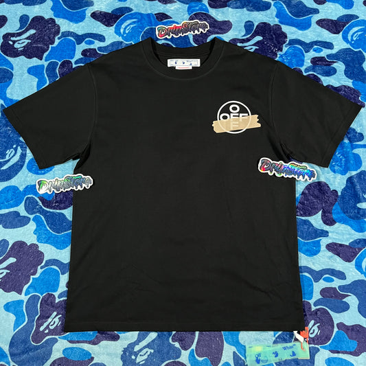 Remera Off White Tape Arrows Negra