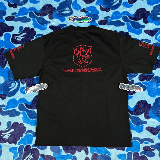 Remera Balenciaga Lion Club Negra