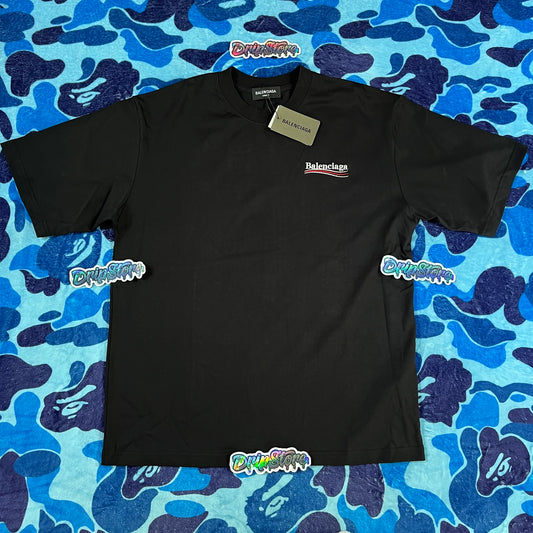 Remera Balenciaga Embroidery Logo Negra