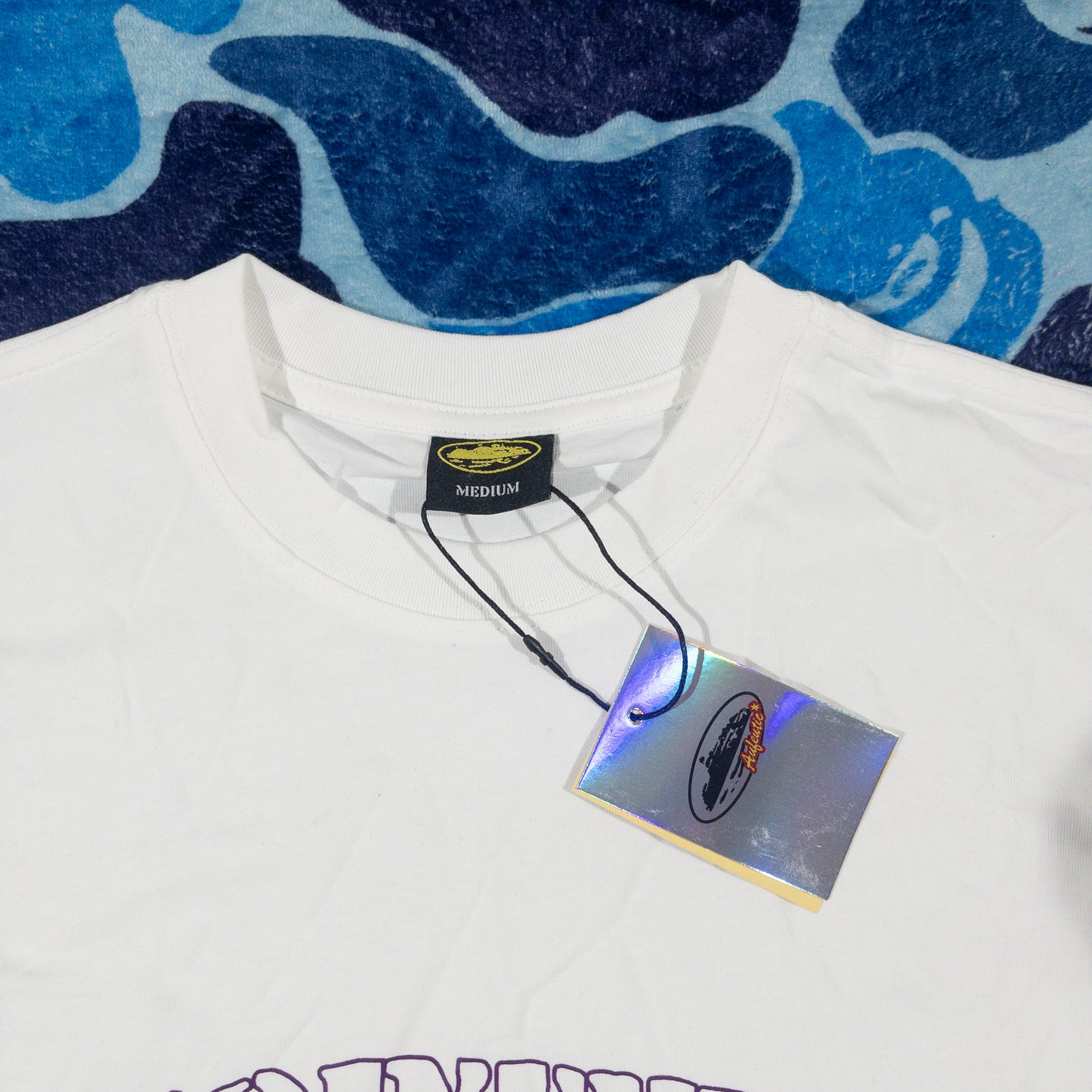 Remera Corteiz Alcatraz Blanca Violeta M