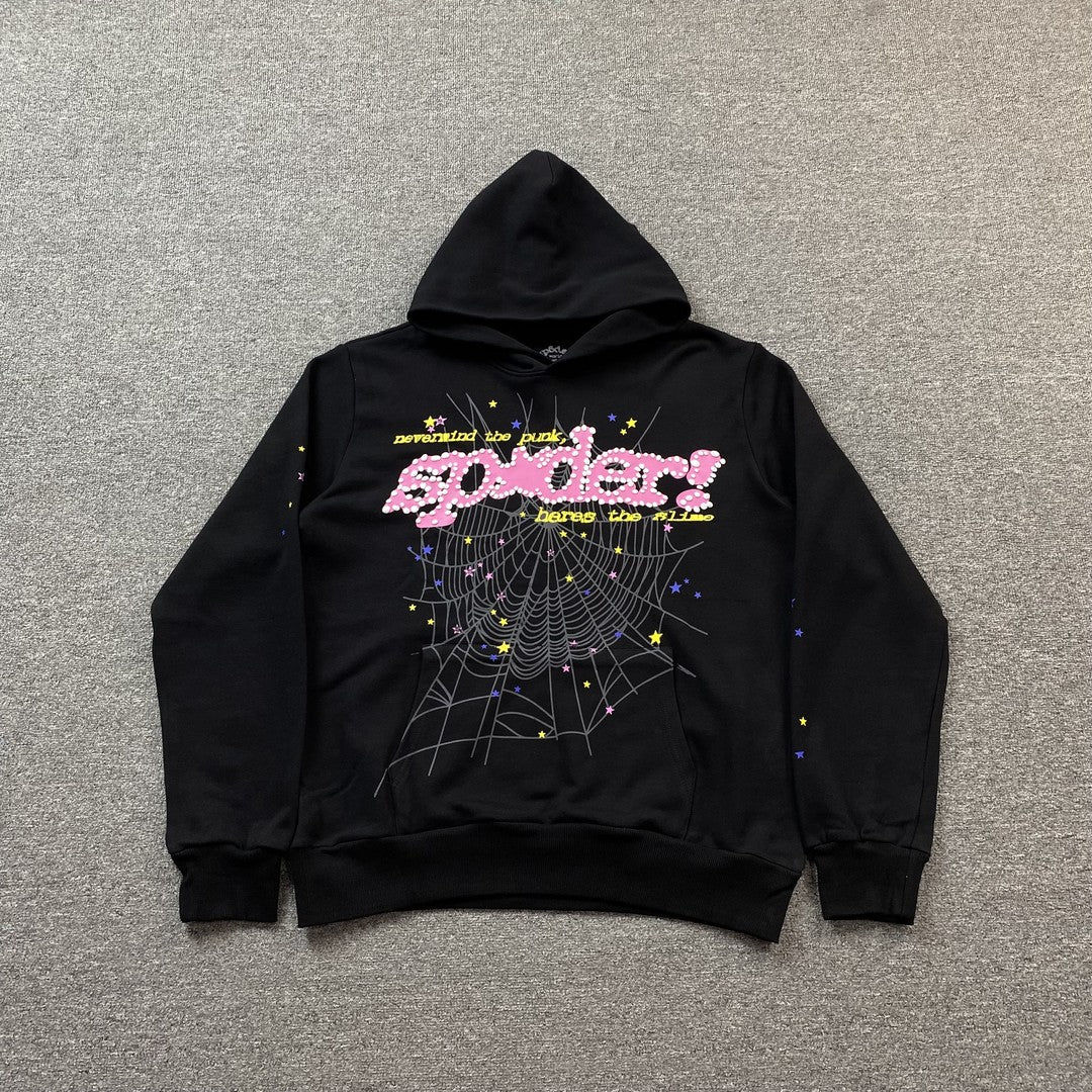 スパイダーパーカーM p*nk! v2 sp5der spider 黒 ブラック Buzo Sp5Der Spider P*Nk V2 Negro - Drip Store Argentina