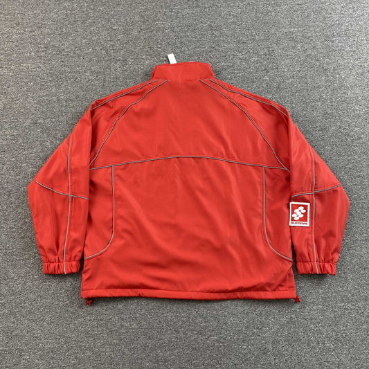 Campera Supreme Reflective Piping Pullover Roja