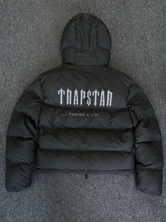 Campera Trapstar Decoded Hooded 2.0 Puffer Negra