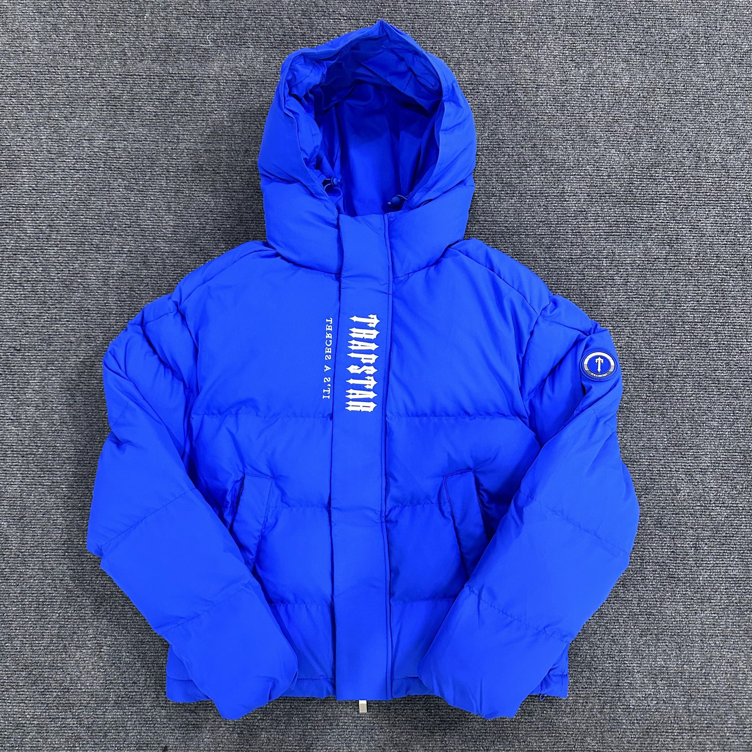 Campera Trapstar Decoded Hooded 2.0 Puffer Azul – Drip Store Argentina