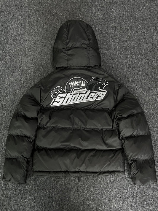 Campera Trapstar Shooters Hooded Puffer Negra