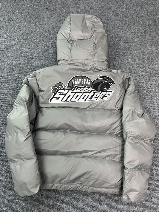 Campera Trapstar Shooters Hooded Puffer Gris