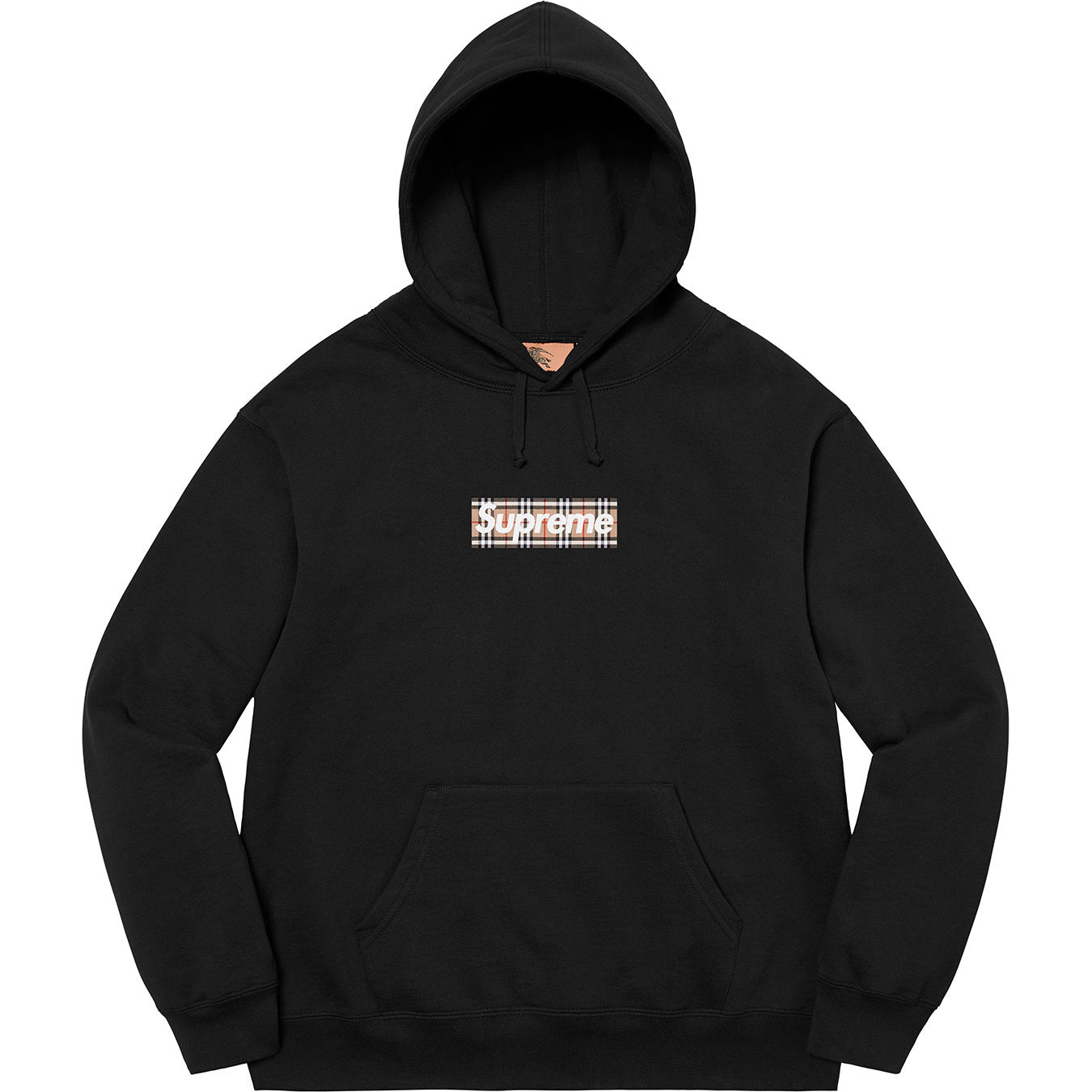 supreme-burberry-box-logo-hoodie-black-Drip Store Argentina