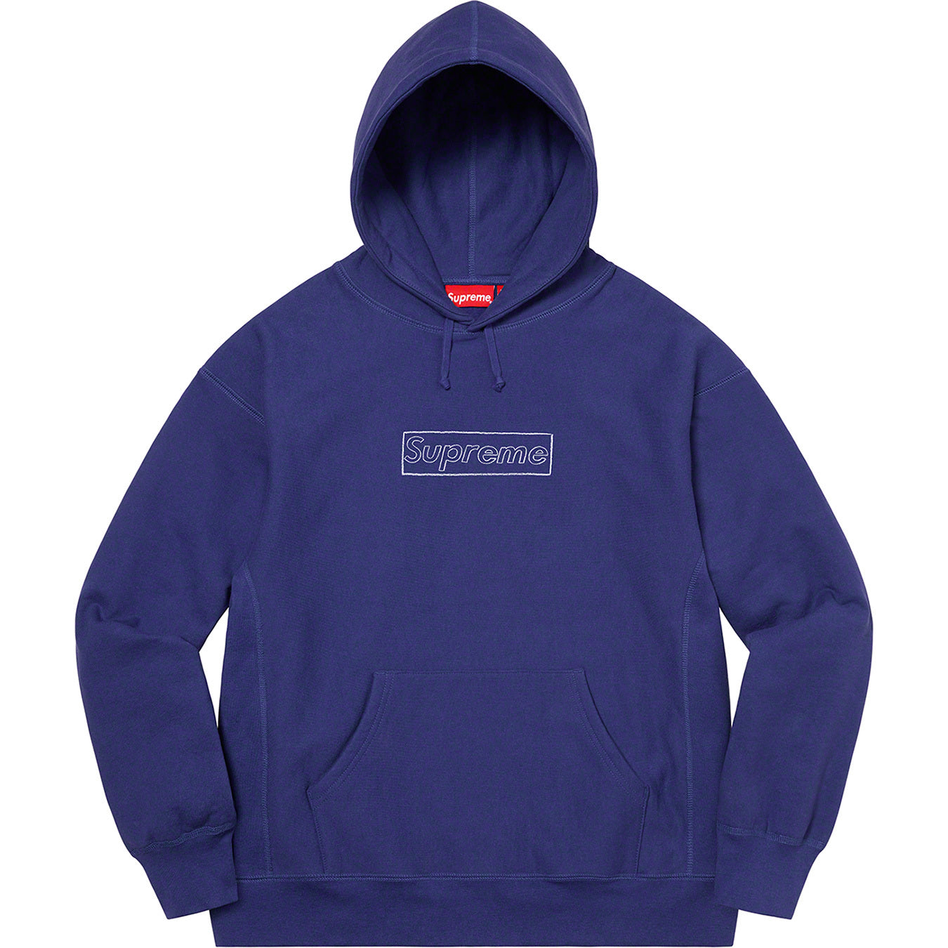 supreme-kaws-chalk-logo-hoodie-washed-navy-Drip Store Argentina