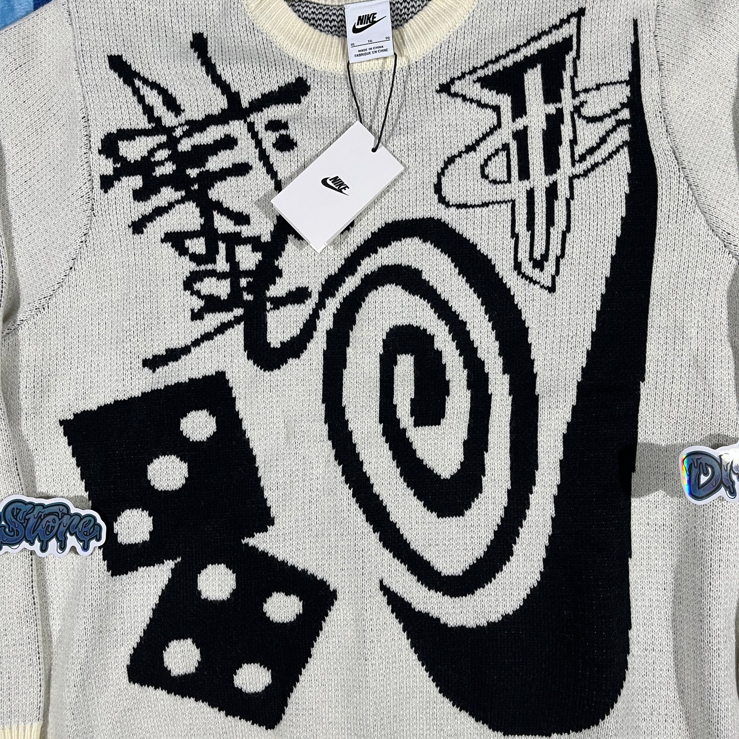 Sweater Nike x Stussy Crema XL