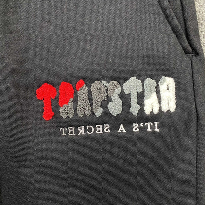 TRAPSTAR CHENILLE DECODED TRACKSUIT BLACK RED