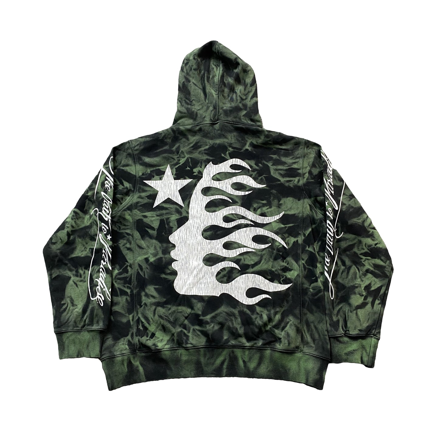 HELLSTAR PATH TO PARADISE HOODIE MARBLE GREEN