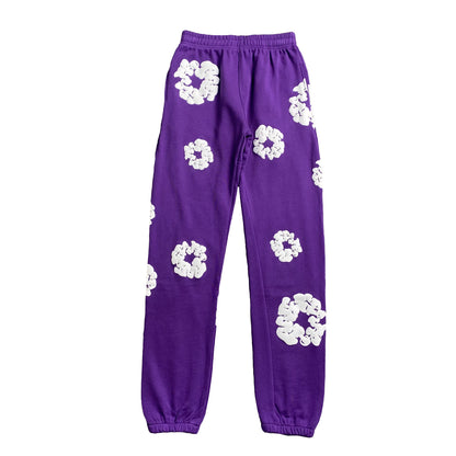 DENIM TEARS THE COTTON WREATH SWEATPANTS PURPLE