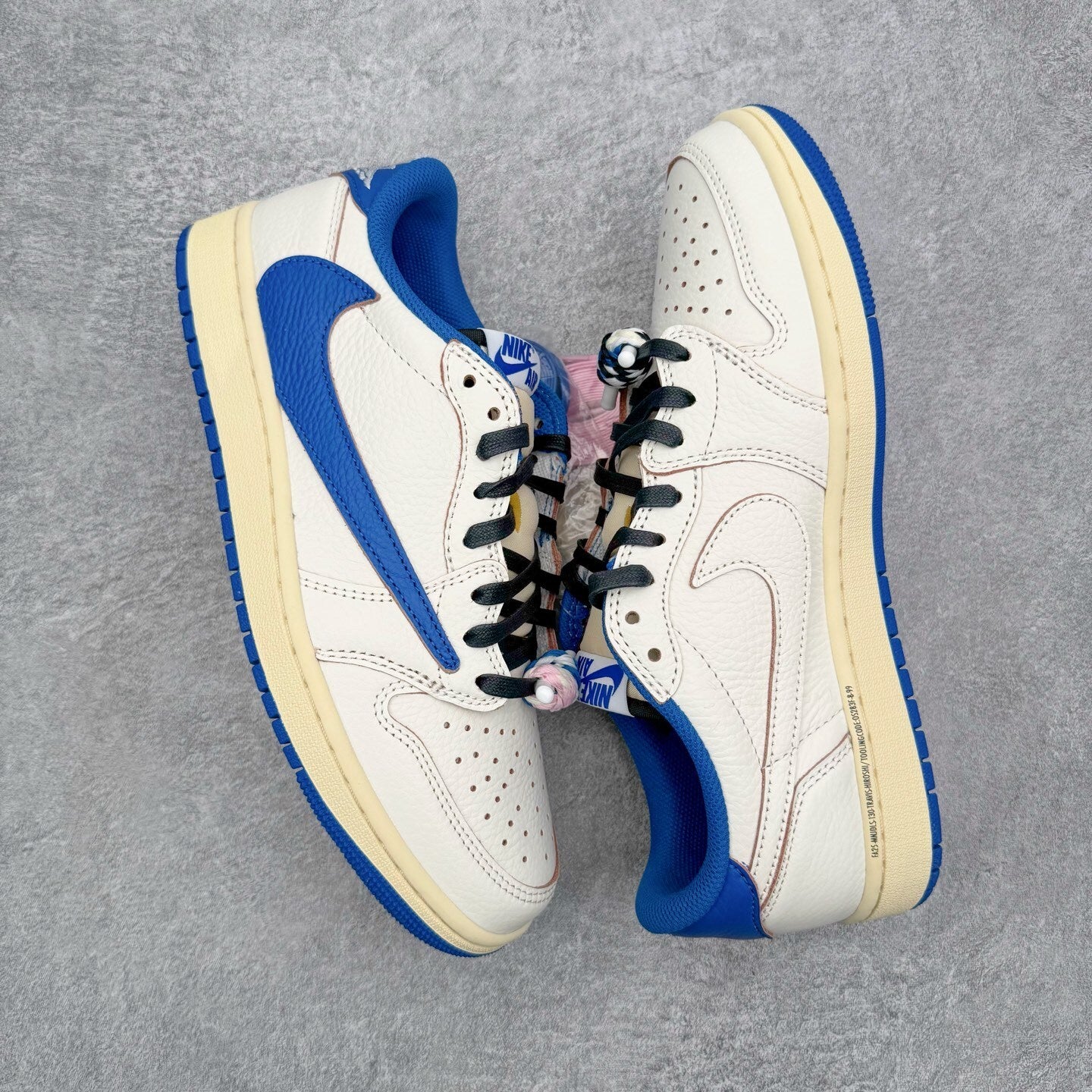Jordan 1 Low Fragment X Travis Scott Sail Military Blue