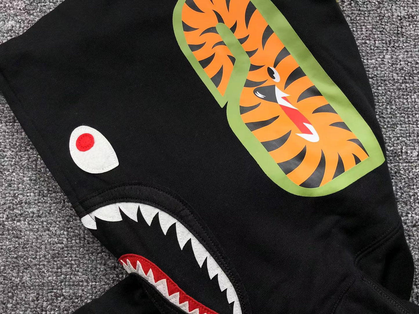 BAPE SHARK FULL ZIP HOODIE BLACK