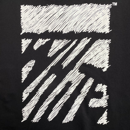 OFF WHITE SCRIBBLE DIAG CREWNECK BLACK