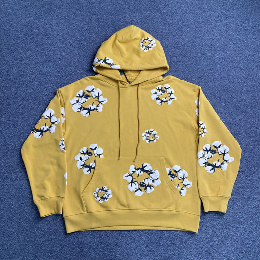 DENIM TEARS X CPFM CACTUS TEARS WREATH HOODIE YELLOW